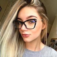 OTONY OFFICIAL STORE - Original Women Metal Legs Brand Designer Eyeglasses Optical Acetate Rim Spectacles