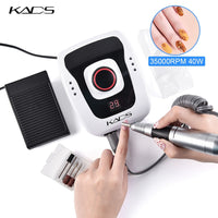 KADS Nail Drill Manicure Machine Set for Nail Pedicure Machine Fingernail Drill 40W 35000RPM Electric Equipment Manicure Tools