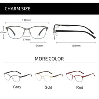 YOOSKE Anti Blue Light Cat Eye Reading Glasses Women Alloy Eyeglasses Presbyopia Prescription +1.5 2.0 2.5 3.0 3.5 4.0 Diopter