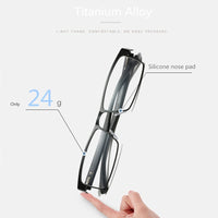 SOPRETTY - Original Titanium Alloy Reading Glasses , Presbyopia Glass 12 Layer Coated Eyeglasses (+1.0 +1.5 +2.0 +2.5 +3.0 +3.5+4.0 )