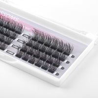 ETVITE 48 Eyelash Beam Clusters Eyelash Extension DIY Individual Lashes Extension Half Segment Cluster Lashes