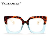 YUMOMO - Original Vintage Transparent Square Glasses Women Men Clear Glasses Optical Eyeglasses Frame Lens Spectacle Frame Unisex Anti Blue Light