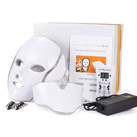 7 Colors Photon Therapy Led Facial Mask Skin Rejuvenation Tighten Acne Anti Wrinkle Korean Face Neck Beauty Spa Instrument