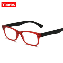 Yoovos 2021 Reading Glasses For Women 2021 Blue Light Men Eyeglasses Square Retro Eyewear Anti-Fatigue Lunette De Lecture Homme