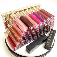 50pcs/lot Private Label Lipgloss Wholesale Moisturizing Shiny Glitter Glossy Makeup Lip Gloss Custom Liquid Lipstick Bulk