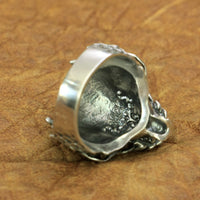 Original 925 Sterling Silver Dragon Ring Mens Biker Rock Punk Ring TA197 US Size 7~15