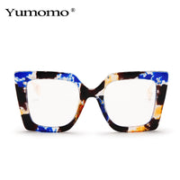 YUMOMO - Original Vintage Transparent Square Glasses Women Men Clear Glasses Optical Eyeglasses Frame Lens Spectacle Frame Unisex Anti Blue Light