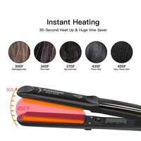 Drop Shipping Professional Steam Hair Straightener Ceramic Vapor Hair Flat Iron Seam Hair Straightening Iron