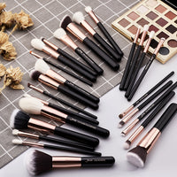 Jessup Beauty 25pcs Makeup Brush Set Natural Hair maquiagem professional complete Foundation Eyeshadow Contour Highlighter T155