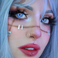 UYAAI 2Pcs/Pair Cosplay Contact Lenses Multicolored Contact Lenses Anime Accessories Anime Lenses Halloween Makeup Eye Contact