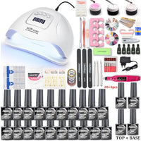 Manicure Set 40/30/20 Colors Gel Nail Polish Set With Nail drill Machine LED Nail lamp Dryer Manicure Nail Kit Nail Set Art Tool