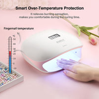 SUNUV SUN4S/4 Nail Lamp 48W UV LED Nail Dryer for Curing Gels Polish With Smart Sensor Manicure Nail Art Salon Equipment Brand