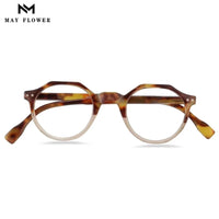 Original May Flower Decorative Computer Eyeglasses Frame For Women Blue Light Reading Glasses Round Women&#39;s Eyeglasses With Frame Eyewear