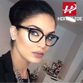 HONEY JOE - Original Vintage Anti Blue Light Eyeglasses Frame Women Men Square Spectacles Glasses Computer Gaming Rays Blocing Clear Lens Rivet Sexy