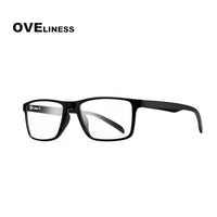 OVELINESS - Original TR90 glasses frame men myopia Prescription computer spectacle frames women Ultra light square eyeglasses frames for men eyewear