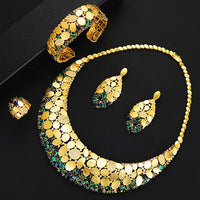 Original GODKI Famous Brand Bling Sequins Luxury Africa Dubai Jewelry Sets For Women Wedding Party Zircon Wedding Bridal Jewelry Set Gift