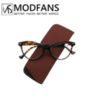 MODFANS - Original Cat Eye Reading Glasses Women Spring Hinge Lightweight Presbyopic Readers Eyeglasses with Diopter +0.5 to +4.0
