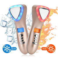 Ultrasonic Cryotherapy LED Hot Cold Hammer Facial Lifting Vibration Massager Face Body Spa Import Export Ion Beauty Equipment