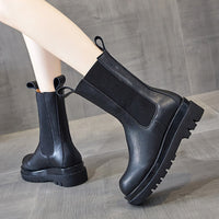 Original New Luxury Chelsea Boots Women Ankle Boots Chunky Winter Shoes Platform Ankle Boots Slip On Chunky Heel BV Boot Brand Designer