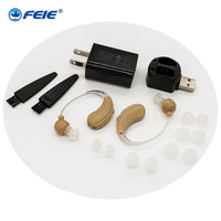 S-109s Double BET Hearing Aid Rechargeable Sound Amplifier Volume Adjustable Wireless Hearing Aids Device Audifonos Para Sordera