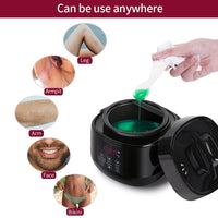 500ML Wax Heater Body Hair Removal Tool Professional Mini SPA Hand Epilator Paraffin Wax Heating Warmer Machine Display Screen