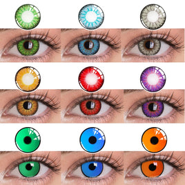 Original Bio-essence 1 Pair Color Contact Lenses for Eyes Cosplay Anime Accessories Lenses Multicolored Lenses Halloween Blue Eye Contact