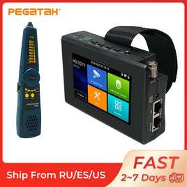 PEGATAH - Original 4inch Wrist Touch Screen CCTV Tester for IP Camera Tester H265 IPC Tester With POE Output for CCTV Camera Tester