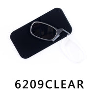 Original Nose Clip Reading Glasses without temples Men Tr90 Focus Plus Portable Foam Nose Glasses Transparent Eyeglasses in case