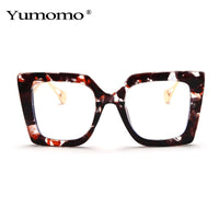 YUMOMO - Original Vintage Transparent Square Glasses Women Men Clear Glasses Optical Eyeglasses Frame Lens Spectacle Frame Unisex Anti Blue Light