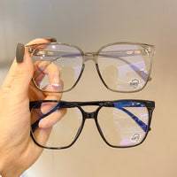 UVLAIK Square Transparent Optical Glasses Frame Blue Light Blocking Glasses Vision Care Oversized Computer Eyeglasses Frames