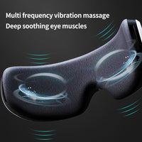 Rechargeable Smart Eye Massager Facial Massager Bluetooth Music Foldable Air Pressure Heating Massage Relaxation