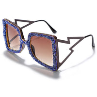 Original Oversized Rhinestone Sunglasses Women 2020 Steampunk Diamond Sunglasses Square Punk Eyeglasses Gradient Handmade Sunglasses Men