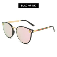 HOOBAN - Original 2021 Luxury Cat Eye Sunglasses Women Men Brand Designer Bee Lady Sun Glasses Fashion Shades Eyeglasses UV400