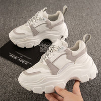 Original Women & Chunky Sneakers Thick Bottom Platform Vulcanize Shoes Fashion Breathable Running Shoe for Ladies New Casual Female 2022