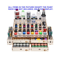 OPHIR Wood Acrylic Paints Rack with Mark Pen Storage Rack MG062