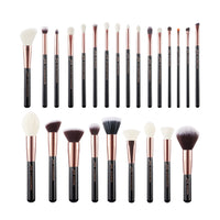 Jessup 25pcs Professional Makeup Brushes Set Natural-Synthetic Foundation Powder Eyeshadow Make up Brush Blushes Black T175