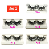 Resuable Mink Eyelashes 25mm Fluffy Lashes Wholesale Long Fake False Full Strip Eye Lashes In Bulk Vendor Supplier 10 Pairs