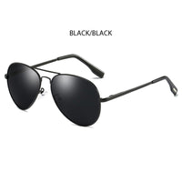 FUQIAN - Original Classic Pilot Polarized Sunglasses Men Fashion Metal Sun Glasses Women Black Driving Eyeglasses Goggle UV400