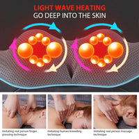 U Shape Home Car Electrical Kneading Shoulder and Neck Massager Light Wave Heating 4D Kneading Cervical Spine Massage Shawl