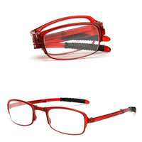 Original Folding Reading Glasses Foldable Presbyopia Glasses Men Women Vintage Computer Eyeglasses with case 1.0 1.5 2.0 2.5 3.0 3.5 4.0
