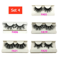 Resuable Mink Eyelashes 25mm Fluffy Lashes Wholesale Long Fake False Full Strip Eye Lashes In Bulk Vendor Supplier 10 Pairs