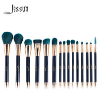 Jessup 1/3/8 sets Vegan Makeup Brushes Set 15pcs Powder Foundation Eyeshadow Eyeliner Blending Contour Concealer Smudge Spoolie