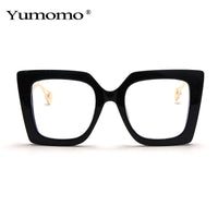 YUMOMO - Original Vintage Transparent Square Glasses Women Men Clear Glasses Optical Eyeglasses Frame Lens Spectacle Frame Unisex Anti Blue Light