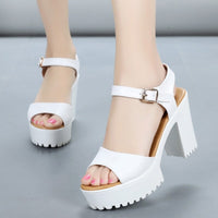 Original GKTINOO New Summer Women Sandals Shoes 2022 Thick With OL Korean Summer Sandals Large Size Genuine Leather Women Shoes Sandals