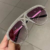 MONIQUE ORENDA - Original Sunglasses Women 2022 Rhinestone Oversized Sun Glasses Men Luxury Designer Eyeglasses Oculos De Sol Feminino