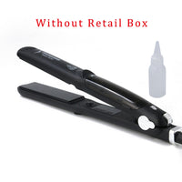 Drop Shipping Professional Steam Hair Straightener Ceramic Vapor Hair Flat Iron Seam Hair Straightening Iron