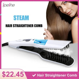 Steam Hair Straightener Brush Vapor Professional Hair Straightening Brush Moisturizing Care Hair Straightening Irons Comb