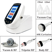 5 Wands 40KHz Ultrasonic Cavitation Radio Frequency Weight Loss Beauty Machine Fat Reduce Vacuum Cup RF Body Shapping Skin Tight