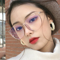 Original Blue Light Blocking Glasses Women Oversized Eyeglasses Anti Blue Light Computer Glasses Men Safety Eyewear Spectacle2022