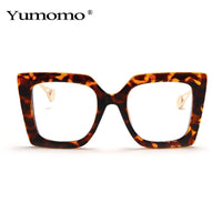 YUMOMO - Original Vintage Transparent Square Glasses Women Men Clear Glasses Optical Eyeglasses Frame Lens Spectacle Frame Unisex Anti Blue Light